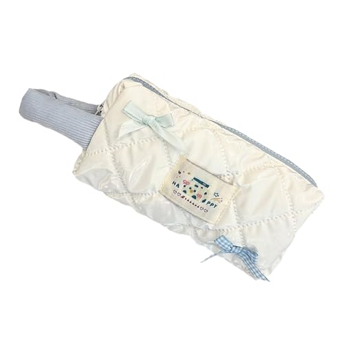 MLWSKERTY Cartoon Bleistiftkoffer Make Up Tasche Große Kapazität Stiftbeutel Schöne Bögen Schreibtisch Organisatoren Für Student Ästhetische Beutel Schöne Beulen Bleistift Make Up Kosmetik von MLWSKERTY