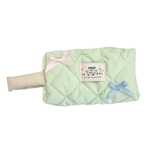 MLWSKERTY Cartoon Bleistiftkoffer Make Up Tasche Große Kapazität Stiftbeutel Schöne Bögen Schreibtisch Organisatoren Für Student Ästhetische Beutel Schöne Beulen Bleistift Make Up Kosmetik von MLWSKERTY