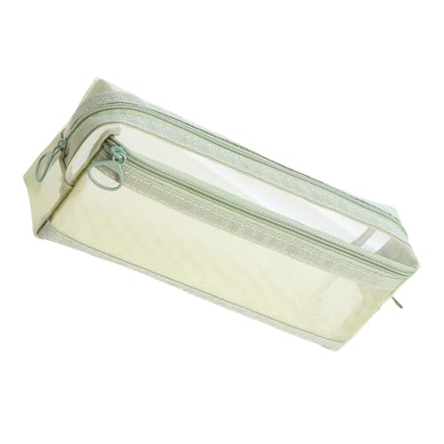 MLWSKERTY Clear Pencil Case Doppelschichtstiftbeutel Durch Bleistifthalter Stift Organisatoren Aufbewahrungstasche Reise Make Up Beutelbeutel von MLWSKERTY