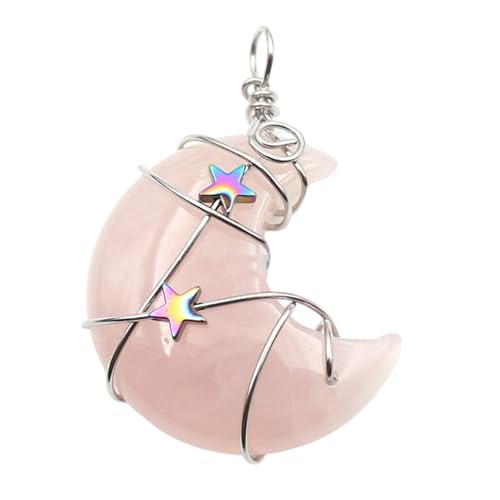 MLWSKERTY Crescents Mond Und Sternheizt Künstlerische Künstlerische Mond Und Sternheizen Accessoire Natural Stone Schmuck Schmuck von MLWSKERTY