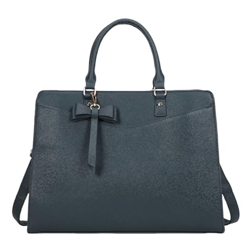 MLWSKERTY Damen Laptop Tasche PU Lederumhängetaschen Großkapazität Crossbody Top Tasche Für Business Office Und Travel Laptop von MLWSKERTY