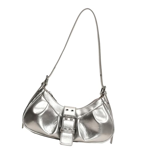 MLWSKERTY Damen Umhängetasche Handtasche Hochzeit Achselhöhlenbeutel Achselgrundstück Mit Schnallen Dekoren Für Tägliche Pendelzeit MLWSKERTY Damen Umhängetasche Handtasche Hochzeit Achselhöhlenbeutel Achselgrundstück Mit Schnallen Dekoren Für Tägliche Pendelzeit von MLWSKERTY