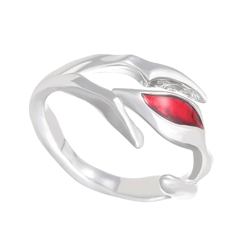MLWSKERTY Einzigartige Fingerringe Verstellbare Stilvolle Öffnung Stilvoller Eckfänger Fingerschmuck Legierung Textur Für Tägliche Frauen Moderinge von MLWSKERTY