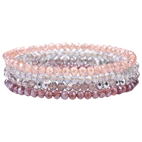 MLWSKERTY Elegantes Perlen Stretch Armband Handseil Mit Mehrfarbigen Schichten Einstellbares Modezubehör Für Tägliche Freizeitkleidung von MLWSKERTY