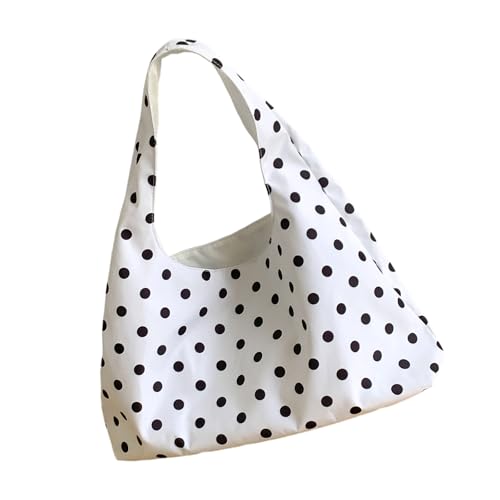 MLWSKERTY Frauen Bag Stilvolle Achselhöhle Tasche Mit Großer Kapazität Schulter Polkas Dot Handtasche Koreanische Stile Einkaufen Koreanische Stile Achsel von MLWSKERTY
