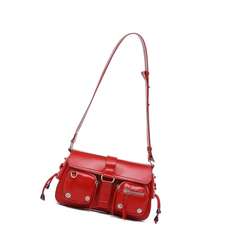 MLWSKERTY Frauen Tasche Ästhetische Schulter Elegante Brieftasche PU Leder Crossbody Achselputing Für Alltägliche Frauen Schulter Ästhetische Crossbody Handtasche Stylische Achselhöhle von MLWSKERTY