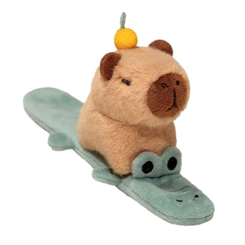 MLWSKERTY Fun Capybaras Slap Armband Mit Flügel Designs Handwerk Von Bequemen PP Baumwollmaterialien Für Alle Altersgruppen Täglich Freizeitgebrauch Plüschspielzeug Für Kinder von MLWSKERTY