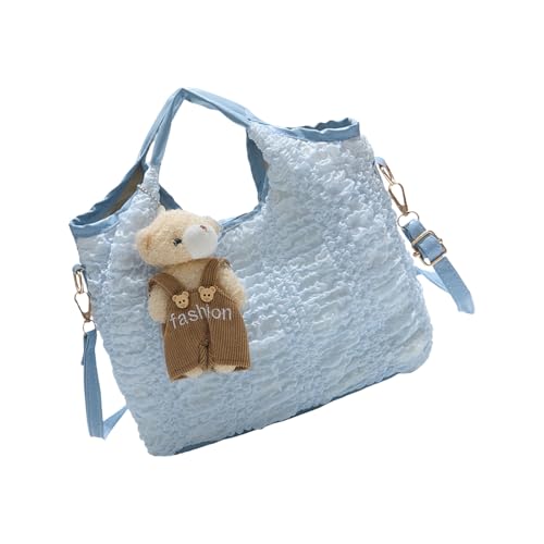 MLWSKERTY Knirble Eimerbeutel Mit Abnehmbarem Charme Weicher PU Lederhandheld Für Frauen Geräumige Und Praktische Umhängetaschen Praktischer Handheld von MLWSKERTY