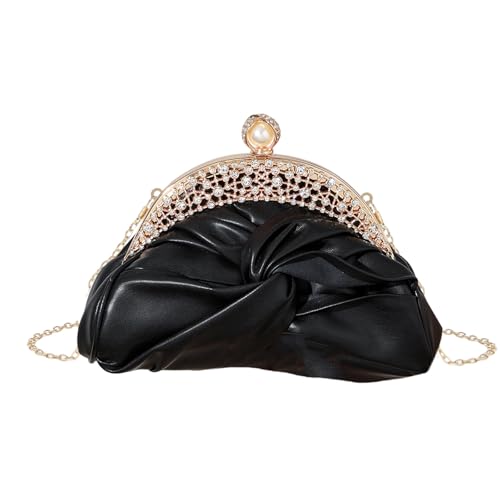 MLWSKERTY Kupplungsbaus Für Frauen Abendbeutel Handtaschen Für Hochzeitsfeier Cocktail Prom Faux Leder Crossbody Umhängetasche Frauen Kettenumziehungsbeutel von MLWSKERTY