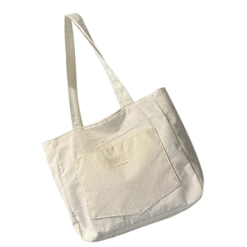 MLWSKERTY Mode Weibliche Cord Tasche Moderne Und Elegante Umhängetasche Große Kapazität Handtasche Für Einkaufsgeschäfte Und Reisen Weicher Cord Handtasche von MLWSKERTY