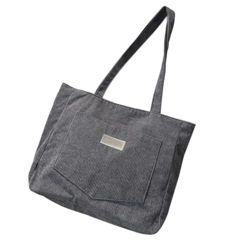 MLWSKERTY Mode Weibliche Cord Tasche Moderne Und Elegante Umhängetasche Große Kapazität Handtasche Für Einkaufsgeschäfte Und Reisen Weicher Cord Handtasche von MLWSKERTY