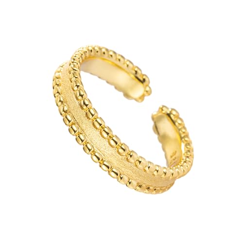 MLWSKERTY Raffinierte Legierte Offene Ringe Einzigartige Offene Band Elegantem Finger Für Frauen In Robuster Legierung Luxus Mode Schmuck von MLWSKERTY