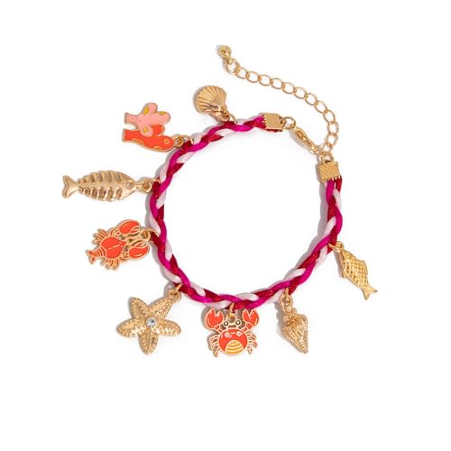 MLWSKERTY Styles Armband Sea Themeed Armband Anhänger Alltagsbekleidung Legierungstextur Für Tägliche Und Party Kee Trage Handgefertigtes Ozeanthema von MLWSKERTY