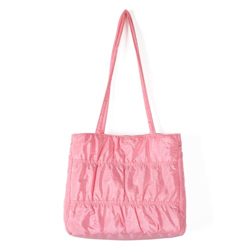 MLWSKERTY Stylish Achselbeutel Für Frauen Große Kapazität Umhängetasche Falten Handtasche Einkaufen Einfacher Unterarm Pendeln Frauen Schulter Großer Kapazität Achselfalt Faltenhandtasche Einfacher von MLWSKERTY