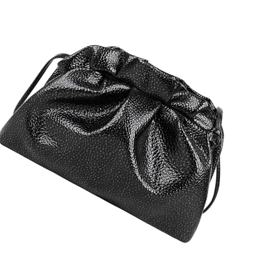 MLWSKERTY Trendy Crossbody Geldbörse Crinkle Cloud Design Leichtes Publikum Innenvereinbarer Riemen Mehrzweck Täglich Gebrauch Falten Freizeit Handtasche von MLWSKERTY