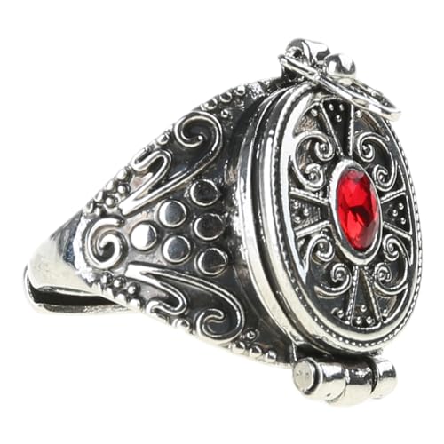 MLWSKERTY Verstellbare Größe Ringe Mit Geprägter Gawu Box Finger Ringe Schmuck Für Tägliche Verschleiß Handgefertigt Unisex Ornament Sammlung von MLWSKERTY