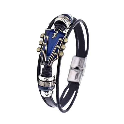 MLWSKERTY Vintage Handgefertigtes Lederarmband Mehrschichtriemenhandgelenkschmuck Juwel Für Mode Enthusiasten Herren Vorhanden von MLWSKERTY