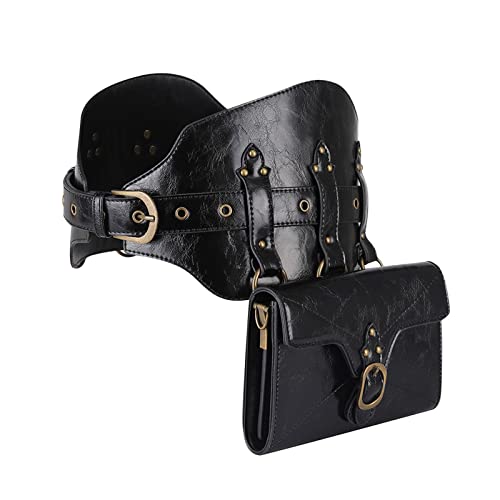 PU Vintage Gothic Retro Pack Gürteltasche Taillentasche Frauen PU Vintage Gothic Retro Pack Gürteltasche Taillentasche Frauen von MLWSKERTY