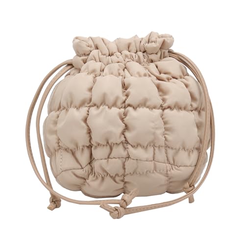 Weiche Gesteppte Tasche Für Damen Abtrennbare Riemenpuffer Eimer Styles Crossbody Taschen Für Arbeitsreise Und Freizeit Urlaub Girls Crossbody Tasche von MLWSKERTY