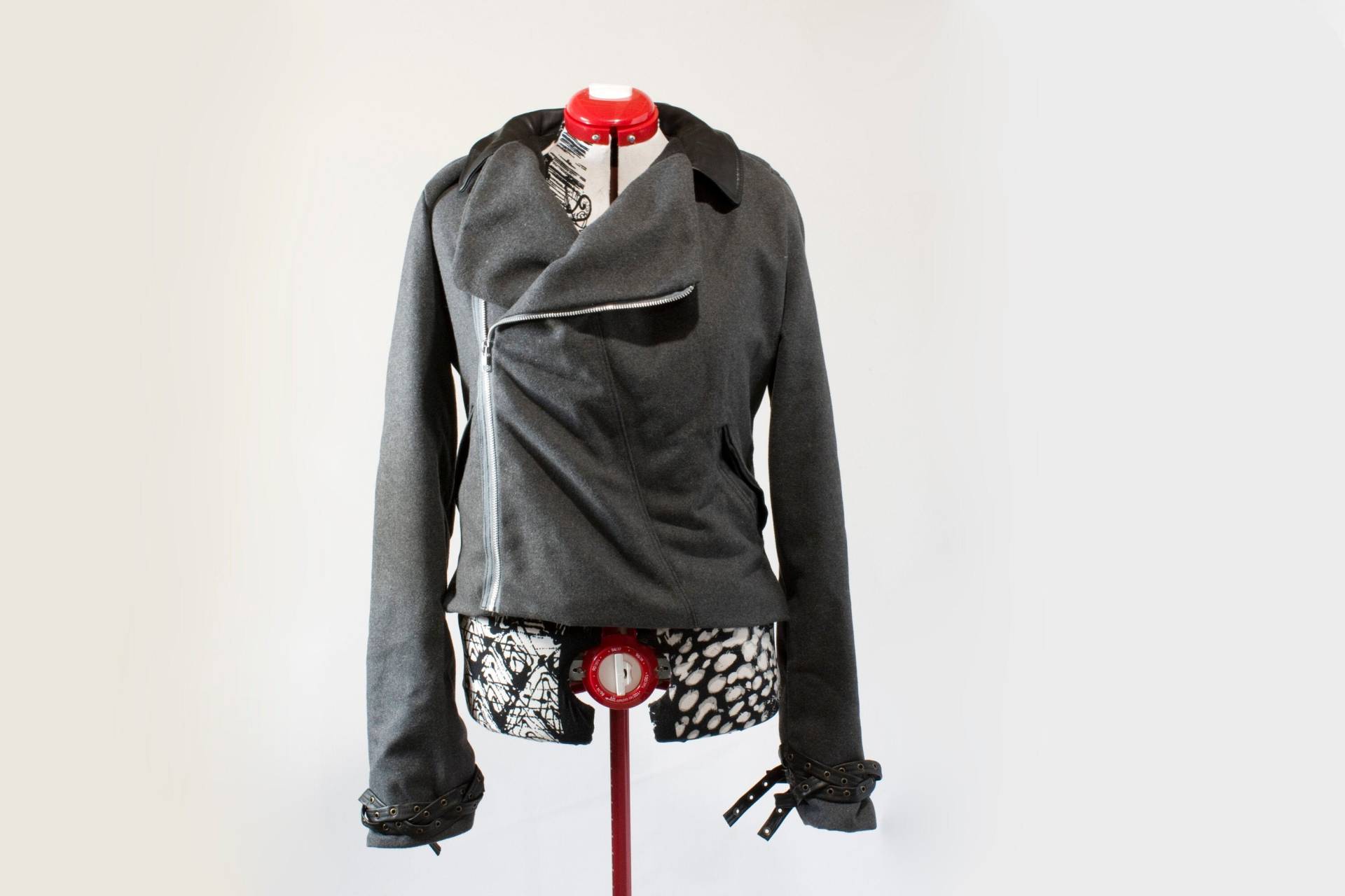 Huginn Aegishjalmur Wolle Bikerjacke von MLatelierDesign