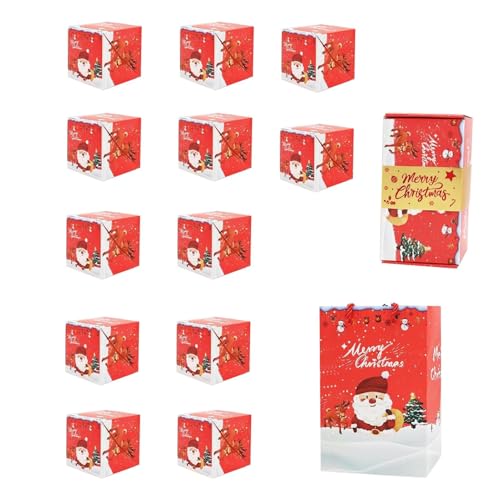 MLqkpwy Weihnachten Spardose, Weihnachtsbox - Faltbare Pop-Up Boxen - Weihnachten Faltbare Hüpfboxen, Sprengbox, Urlaub Bos für Weihnachtsfeier von MLqkpwy