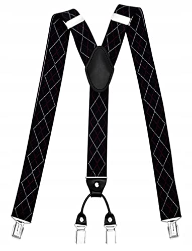 MM FASHION MODERN MAN FASHION Hosenträger für Herren breit extra starken Clips Y Form Lang Eine Größe Passt Alle Männer Verschiedenen Farben (model 10) von MM FASHION MODERN MAN FASHION