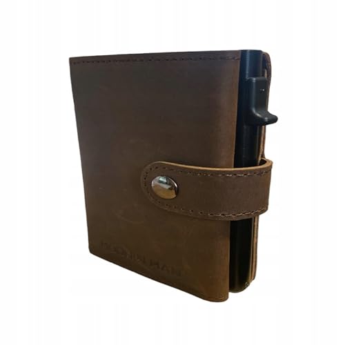 MM Fashion Kartenetui mit RFID-Schutz & Auswurfsystem – Geldbeutel klein & funktional – Geldbörse für Herren im modernen Design – Portemonnaie kompakt & elegant – Kreditkartenetui Geldtasche von MM FASHION MODERN MAN FASHION