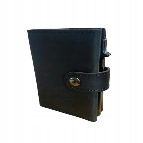 MM Fashion Kartenetui mit RFID-Schutz & Auswurfsystem – Geldbeutel klein & funktional – Geldbörse für Herren im modernen Design – Portemonnaie kompakt & elegant – Kreditkartenetui Geldtasche von MM FASHION MODERN MAN FASHION