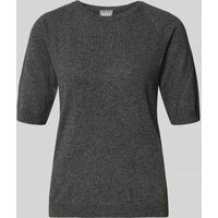 MM Regular Fit Strickpullover aus Woll-Kaschmir-Mix Modell 'YEN' in Anthrazit Melange, Größe L von MM