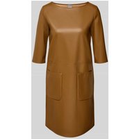 MM Schmales Kleid in Kunstleder Optik in Cognac, Größe M MM Schmales Kleid in Kunstleder Optik in Cognac, Größe M von MM
