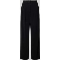 MM Stoffhose aus Viskose mit elastischem Bund Modell 'REA' in Black, Größe S von MM