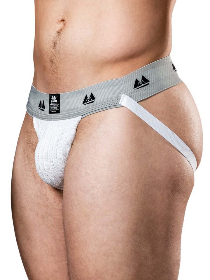 MM String MM Original Edition Jockstrap - Taillenband 5 cm/2'' - weiß/grau L von MM