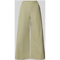 MM Wide Leg Hose mit elastischem Bund Modell 'ARLEY' in Khaki, Größe 40 von MM
