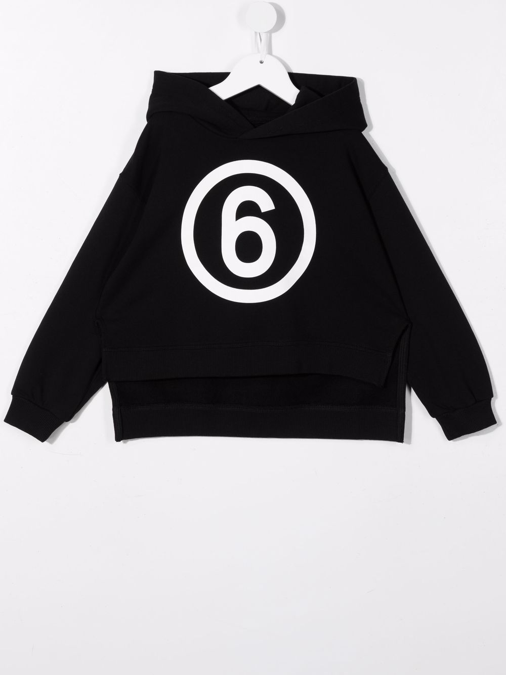 MM6 Maison Margiela Kids Hoodie mit Logo-Print - Schwarz von MM6 Maison Margiela Kids