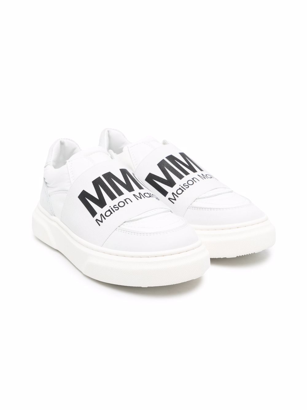 MM6 Maison Margiela Kids Slip-On-Sneakers mit Logo - Weiß von MM6 Maison Margiela Kids