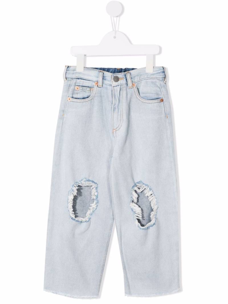 MM6 Maison Margiela Kids Jeans mit Distressed-Detail - Blau von MM6 Maison Margiela Kids