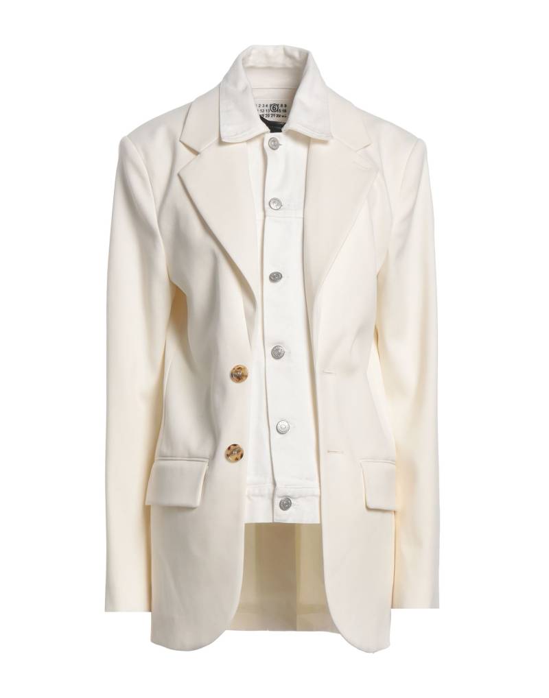 MM6 MAISON MARGIELA Blazer Damen Cremeweiß von MM6 MAISON MARGIELA