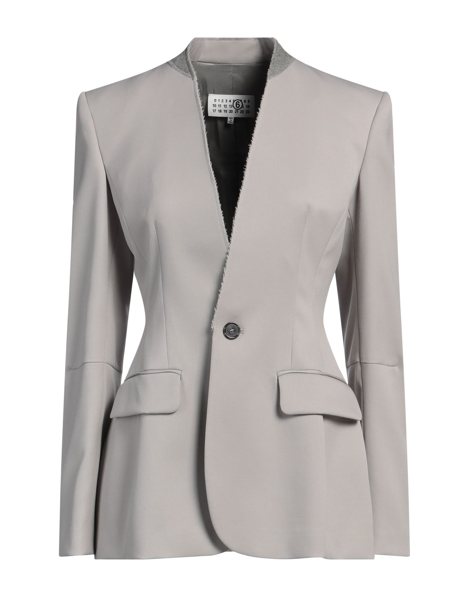 MM6 MAISON MARGIELA Blazer Damen Hellgrau MM6 MAISON MARGIELA Blazer Damen Hellgrau von MM6 MAISON MARGIELA