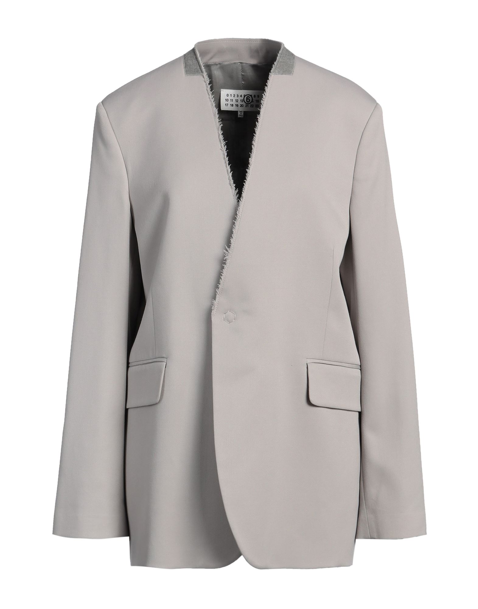 MM6 MAISON MARGIELA Blazer Damen Hellgrau MM6 MAISON MARGIELA Blazer Damen Hellgrau von MM6 MAISON MARGIELA