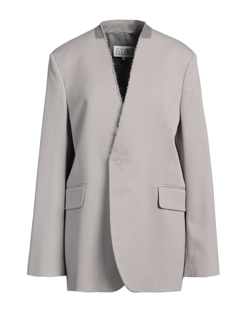 MM6 MAISON MARGIELA Blazer Damen Hellgrau von MM6 MAISON MARGIELA