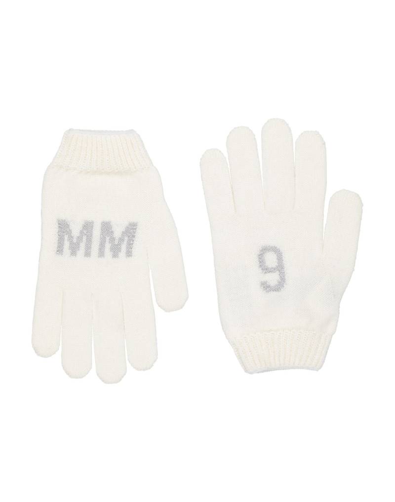 MM6 MAISON MARGIELA Handschuhe Kinder Weiß von MM6 MAISON MARGIELA