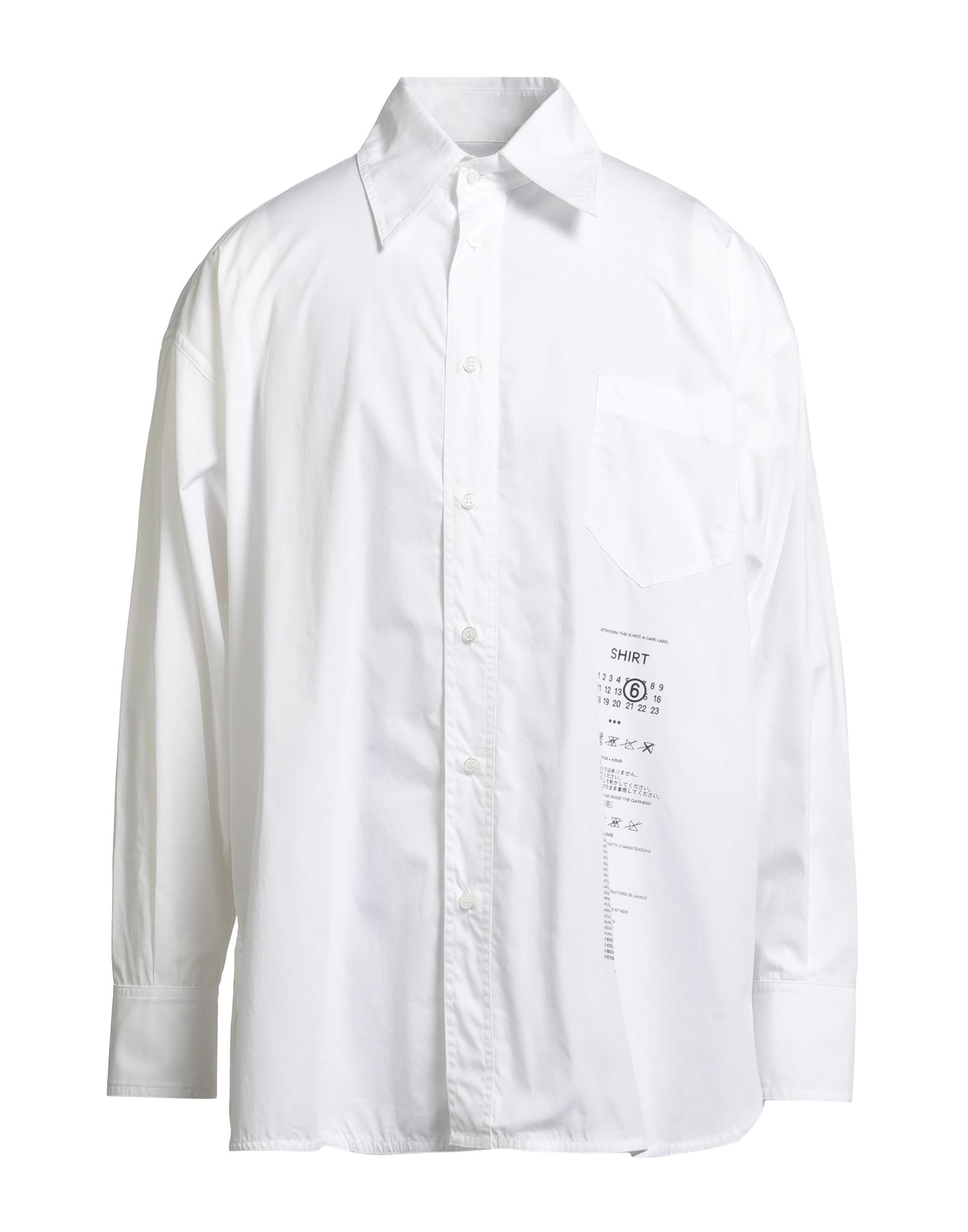 MM6 MAISON MARGIELA Hemd Herren Weiß MM6 MAISON MARGIELA Hemd Herren Weiß von MM6 MAISON MARGIELA