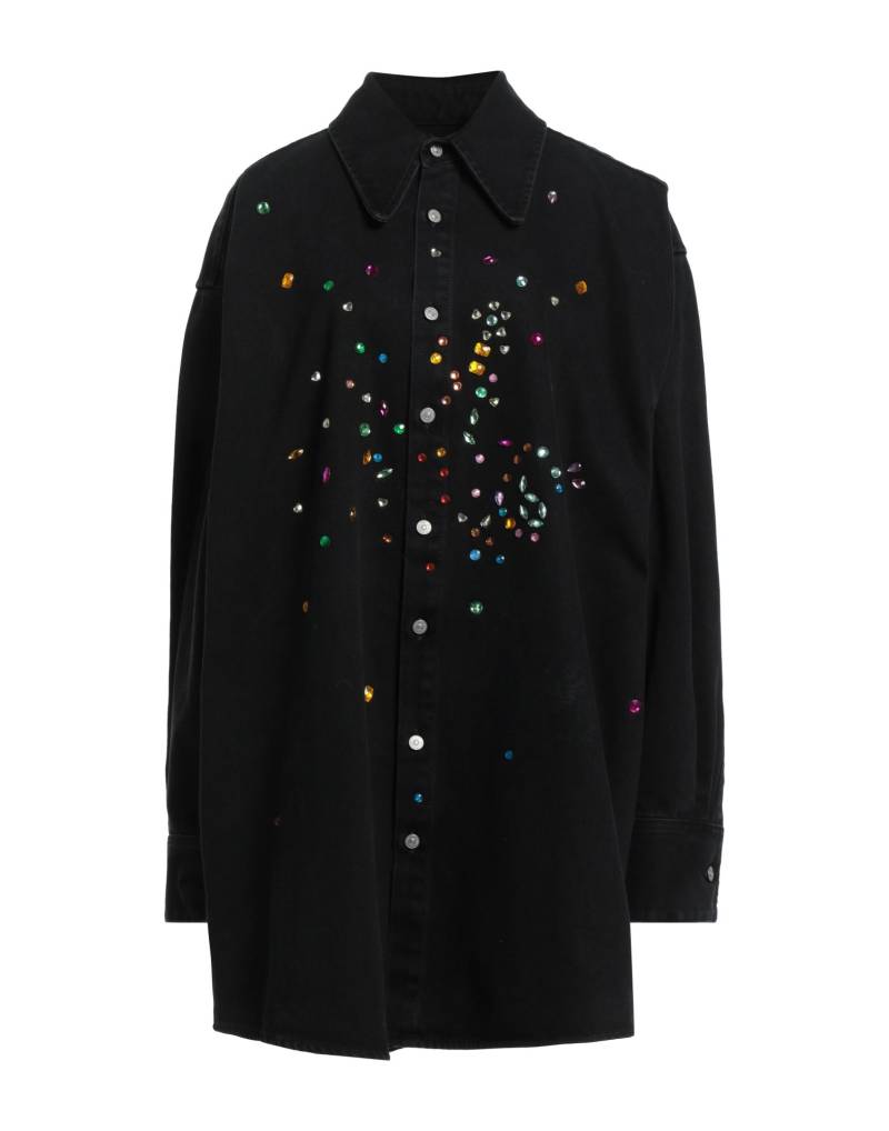 MM6 MAISON MARGIELA Jeanshemd Damen Schwarz von MM6 MAISON MARGIELA