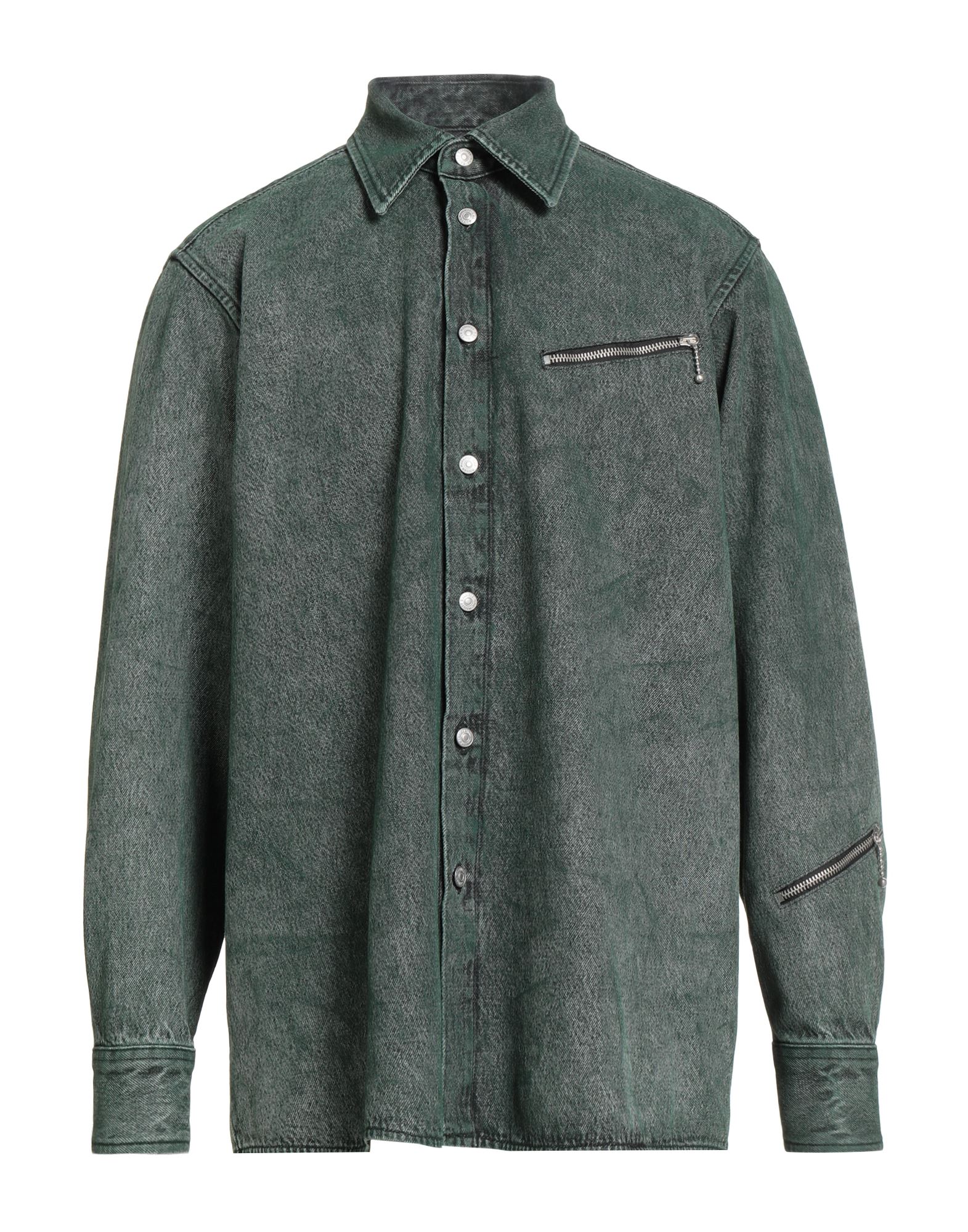 MM6 MAISON MARGIELA Jeanshemd Herren Grün MM6 MAISON MARGIELA Jeanshemd Herren Grün von MM6 MAISON MARGIELA