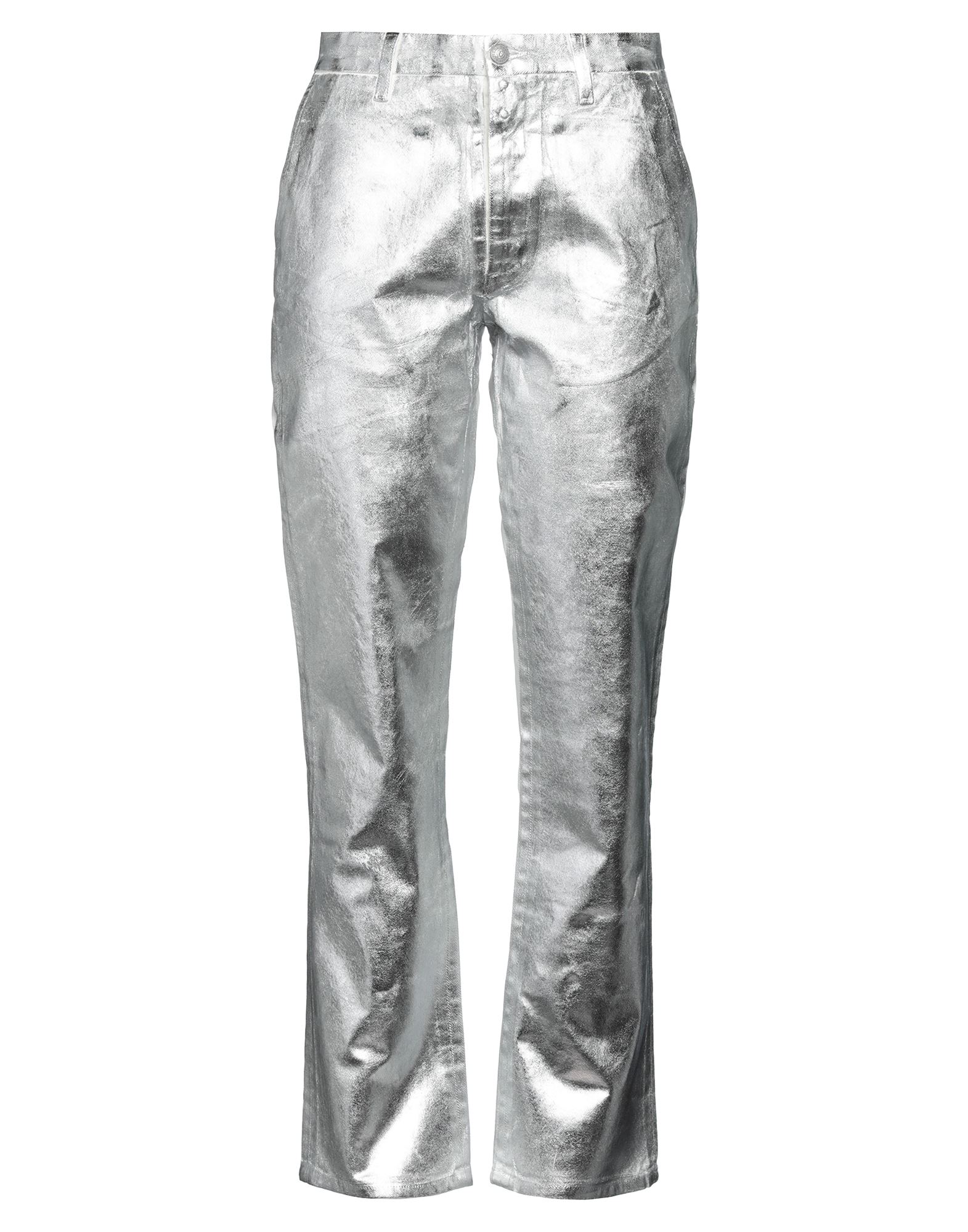 MM6 MAISON MARGIELA Jeanshose Damen Silber von MM6 MAISON MARGIELA