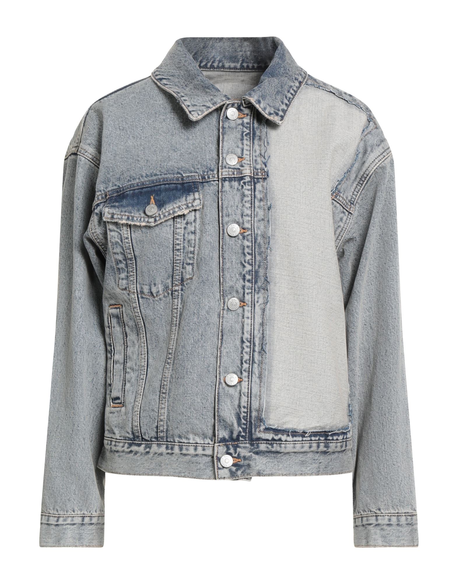 MM6 MAISON MARGIELA Jeansjacke/-mantel Damen Blau MM6 MAISON MARGIELA Jeansjacke/-mantel Damen Blau von MM6 MAISON MARGIELA