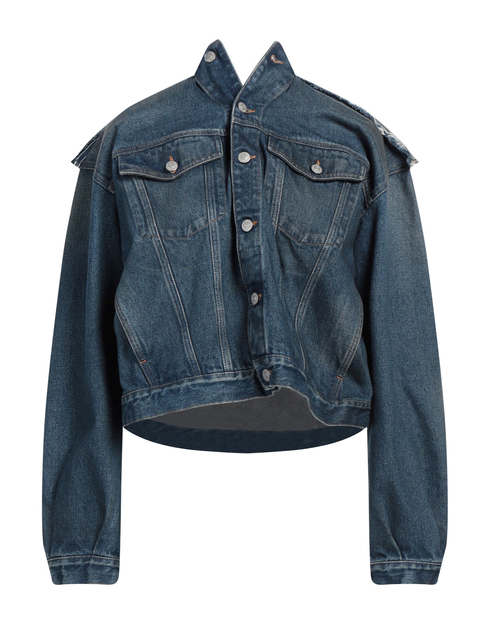 MM6 MAISON MARGIELA Jeansjacke/-mantel Damen Blau von MM6 MAISON MARGIELA