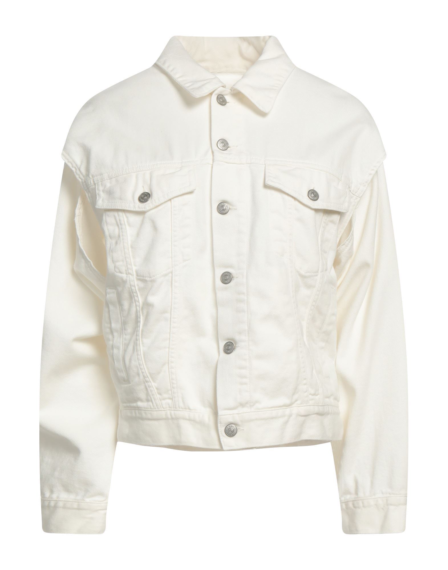 MM6 MAISON MARGIELA Jeansjacke/-mantel Damen Elfenbein von MM6 MAISON MARGIELA