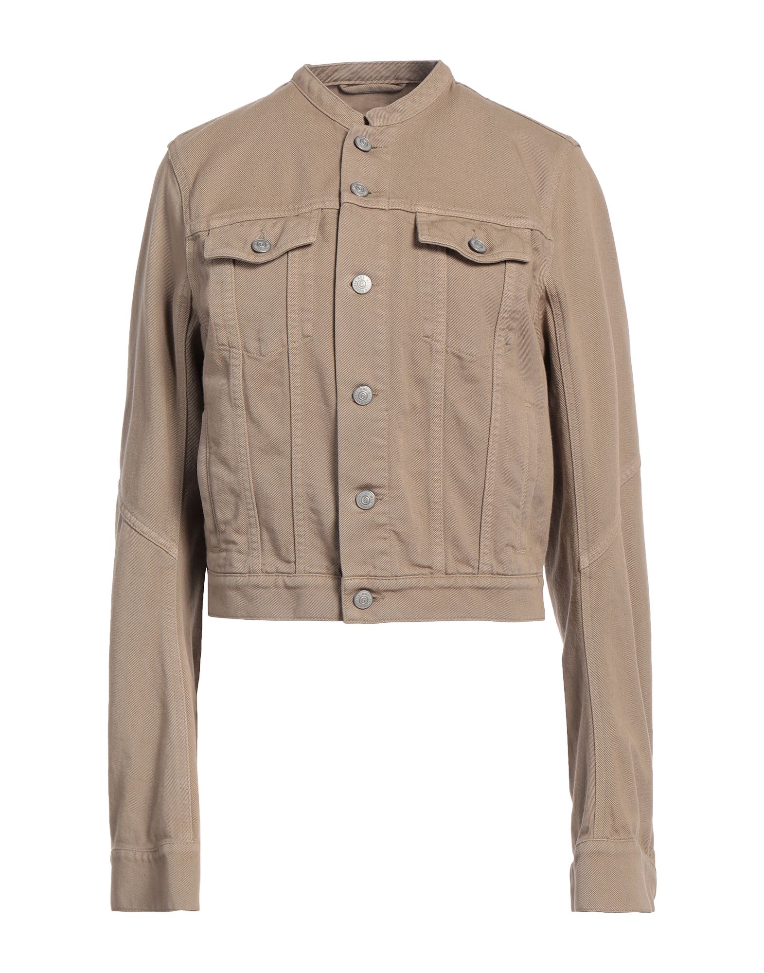 MM6 MAISON MARGIELA Jeansjacke/-mantel Damen Hellbraun von MM6 MAISON MARGIELA