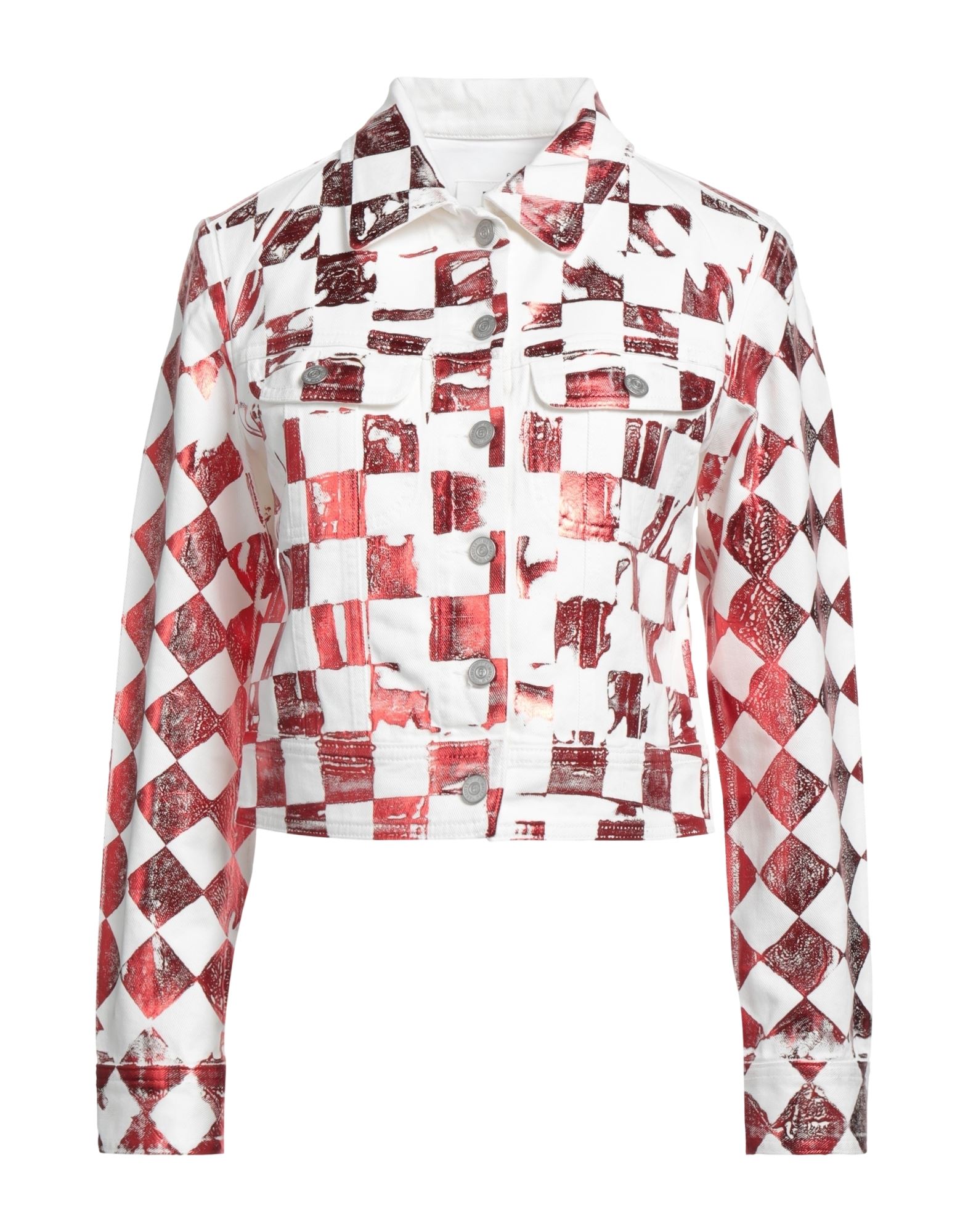 MM6 MAISON MARGIELA Jeansjacke/-mantel Damen Rot MM6 MAISON MARGIELA Jeansjacke/-mantel Damen Rot von MM6 MAISON MARGIELA
